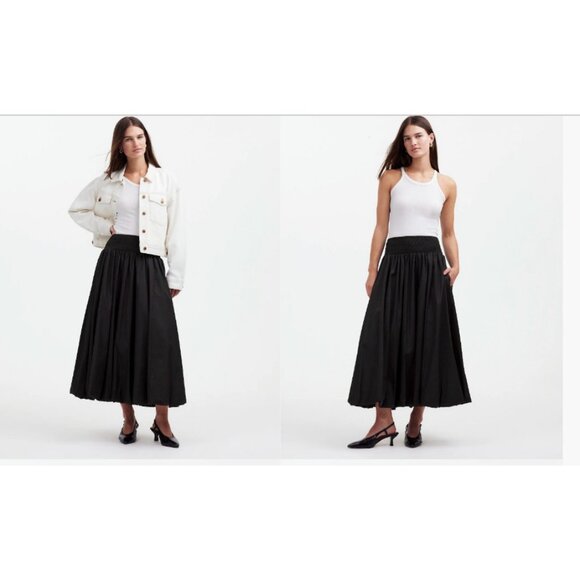 Madewell Dresses & Skirts - Madewell Black Midi Skirt